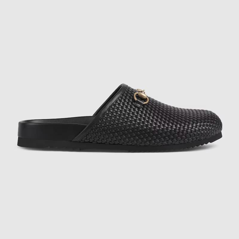 Giày Gucci Horsebit Slipper Nam Đen