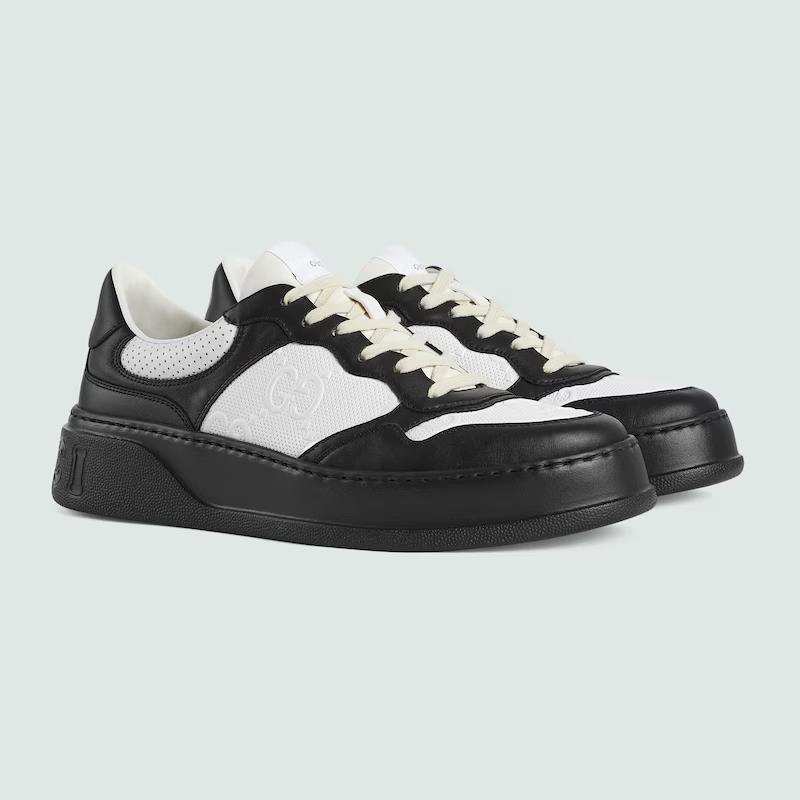 Giày Gucci Gg Embossed Sneaker Nam Đen Trắng