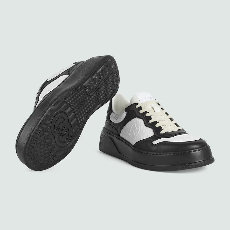 Giày Gucci Gg Embossed Sneaker Nam Đen Trắng