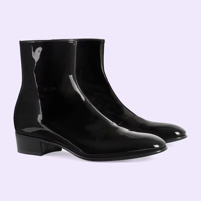 Giày Gucci Interlocking G Boot Nam Đen