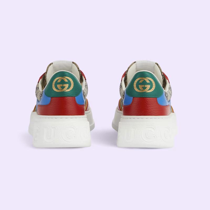 Giày Gucci Gg Sneaker Nam Nâu Đỏ