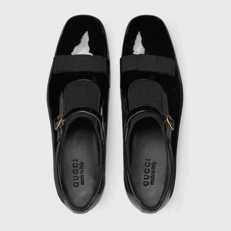 Giày Gucci Loafer With Gg Canvas Nam Đen