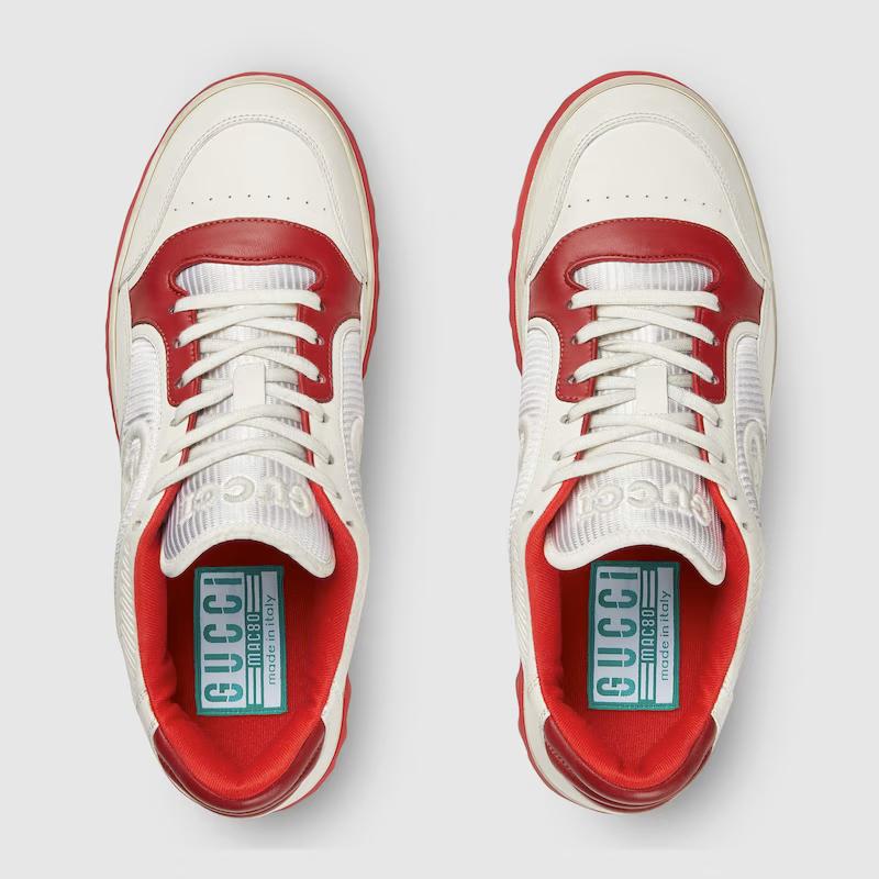 Giày Gucci Mac80 Sneaker Nam Trắng Đỏ