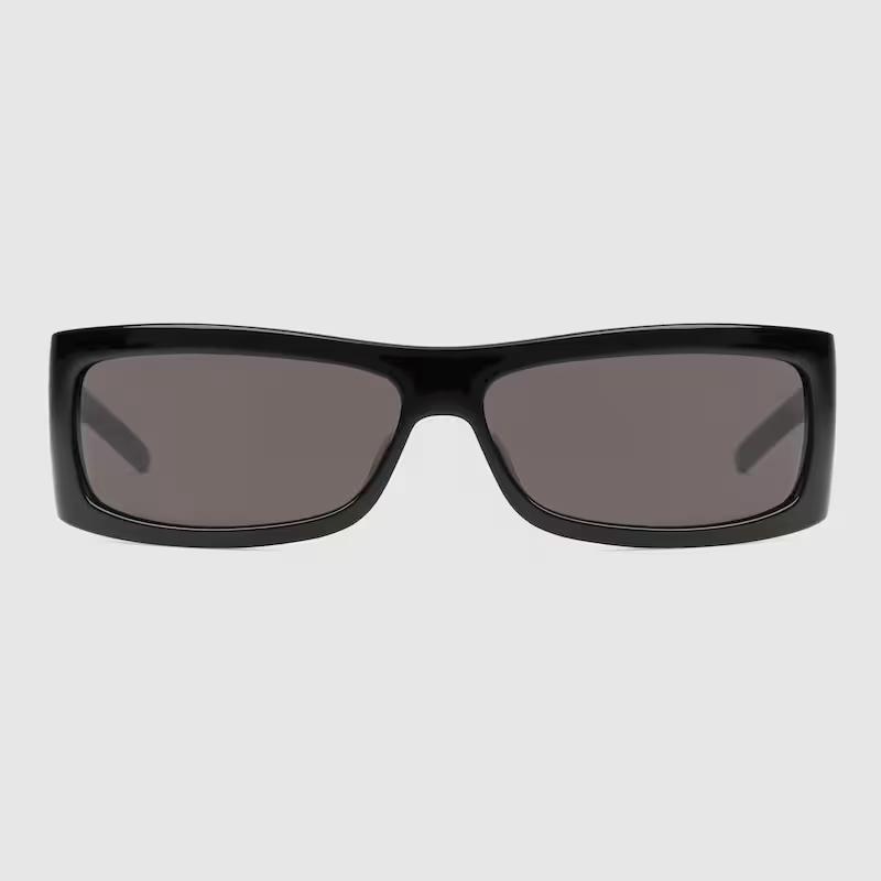 Kính Râm Gucci Nam Rectangular Frame Sunglasses Đen