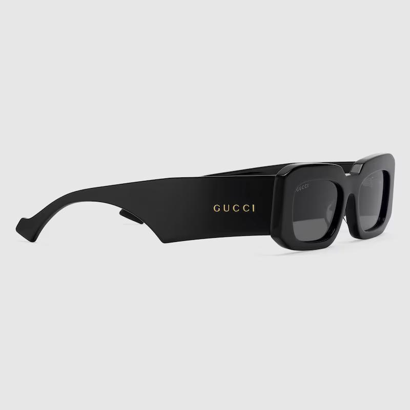 Kính Râm Gucci Nam Rectangular Frame Đen