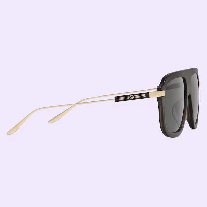 Kính Gucci Nam Aviator Sunglasses Xám