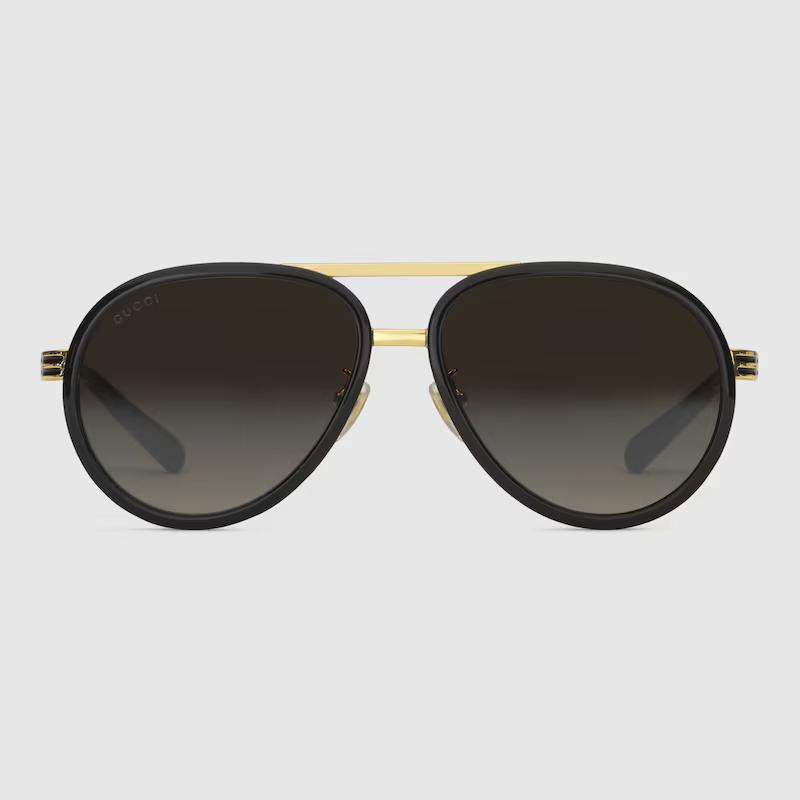 Kính Gucci Aviator Frame Sunglasses Nam