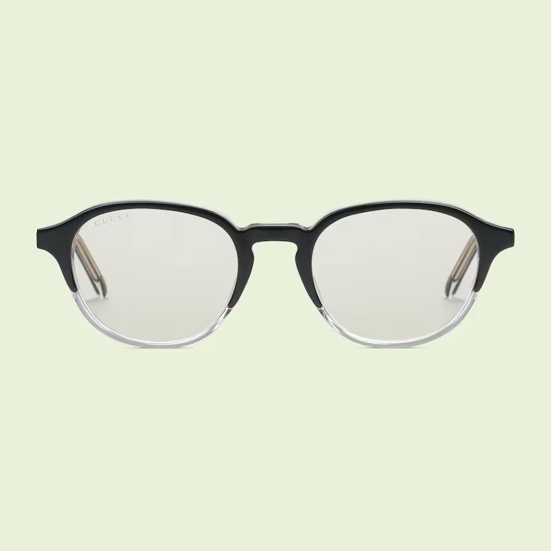 Kính Gucci Round Frame With Photochromic Lens Nam Đen