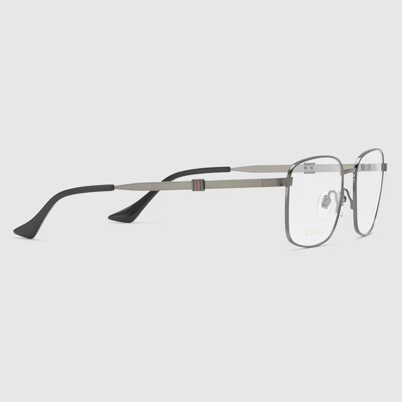 Kính Gucci Square Optical Frame Nam Bạc