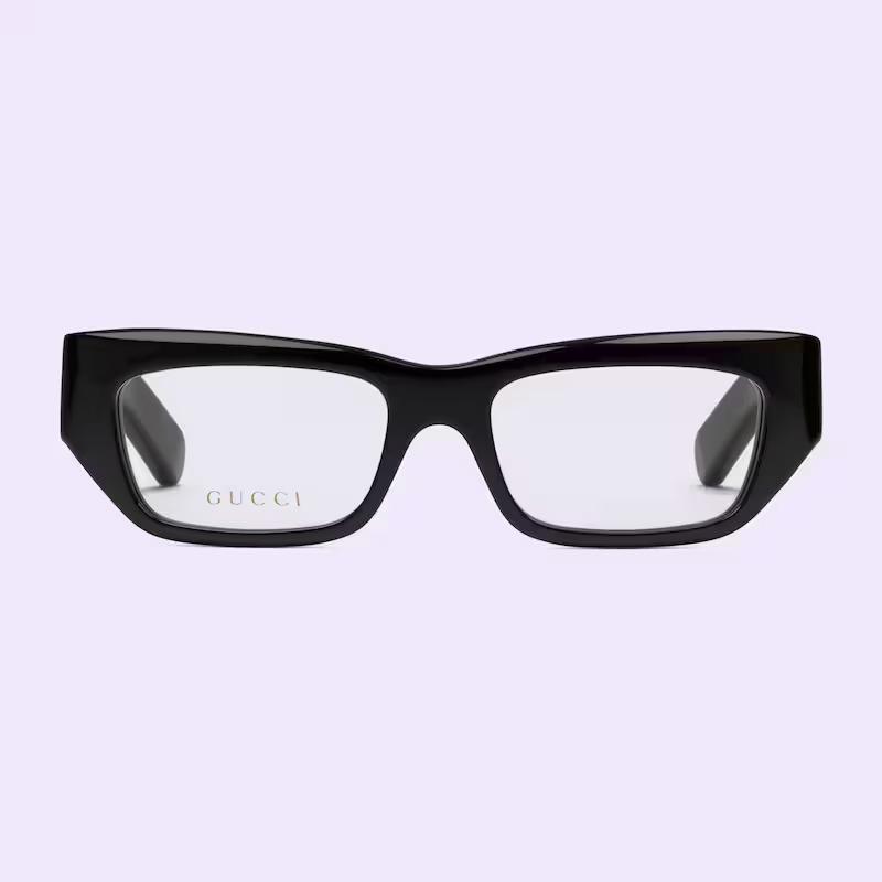 Kính Gucci Cat Eye Optical Frame Nam Đen