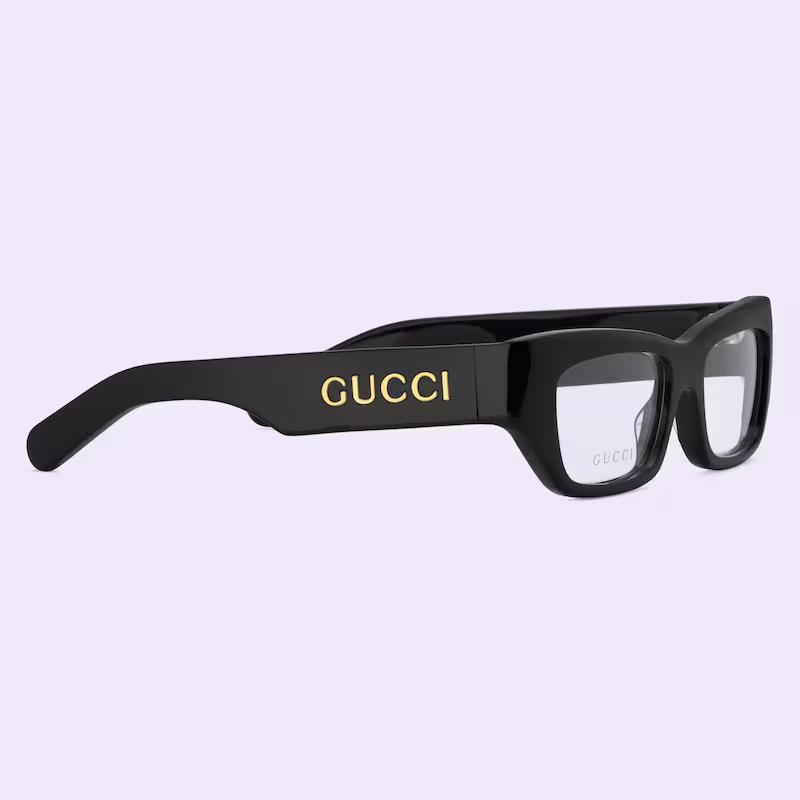 Kính Gucci Cat Eye Optical Frame Nam Đen