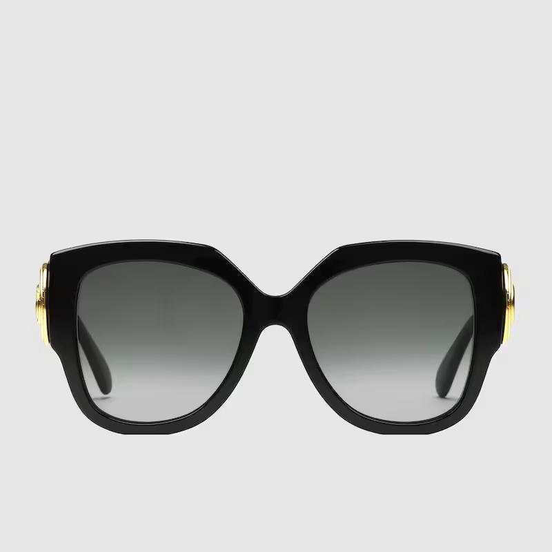 Kính Gucci Square Frame Sunglasses Nữ Đen