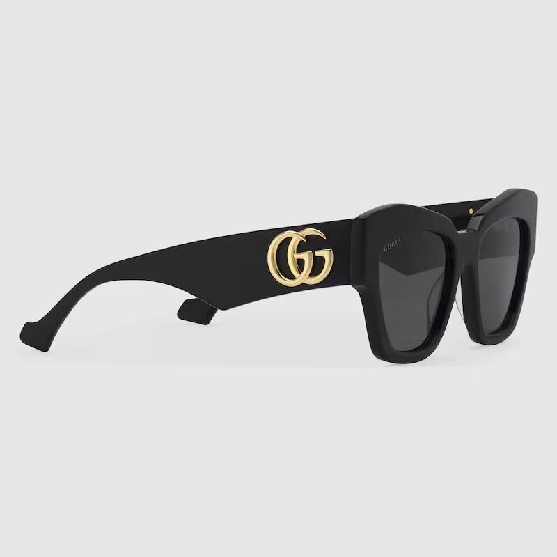 Kính Gucci Cat-Eye Frame Sunglasses Nữ Đen