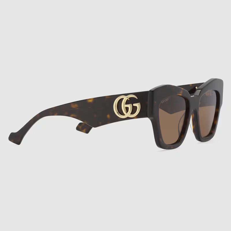 Kính Gucci Cat-Eye Frame Sunglasses Nữ Nâu