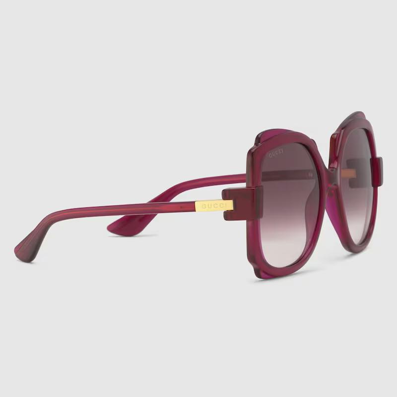 Kính Gucci Square Frame Sunglasses Nữ Tím