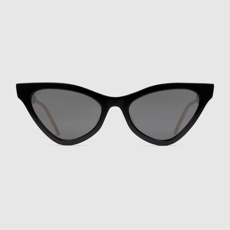 Kính Gucci Cat Eye Acetate Sunglasses Nữ Đen