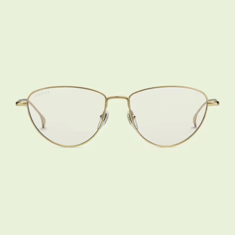 Kính Gucci Cat-Eye Sunglasses With Photochromic Lens Nữ Vàng