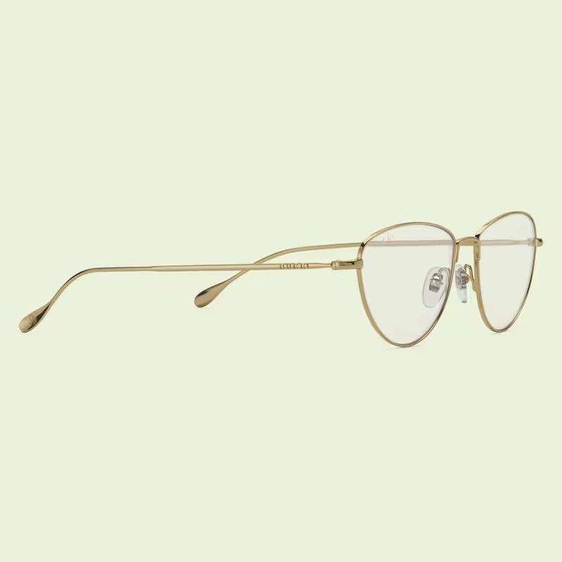 Kính Gucci Cat-Eye Sunglasses With Photochromic Lens Nữ Vàng