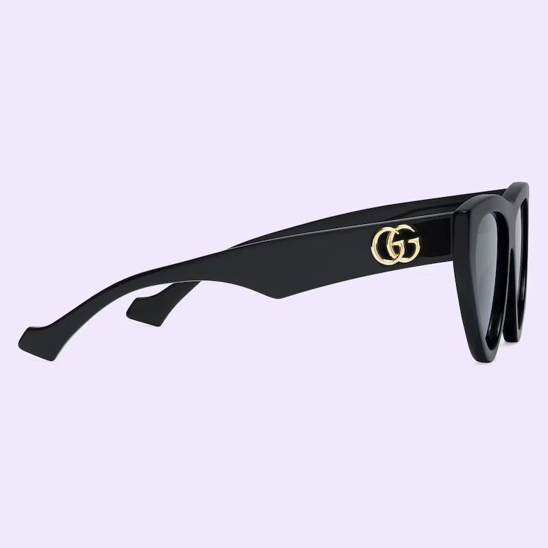 Kính Gucci Cat-Eye Sunglasses Grey Lens Nữ Đen