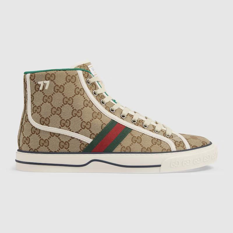 Giày Gucci Tennis 1977 High Top Sneaker Nam Be