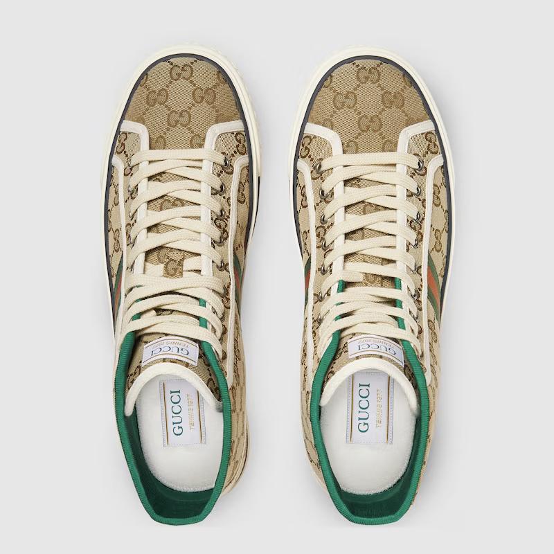 Giày Gucci Tennis 1977 High Top Sneaker Nam Be