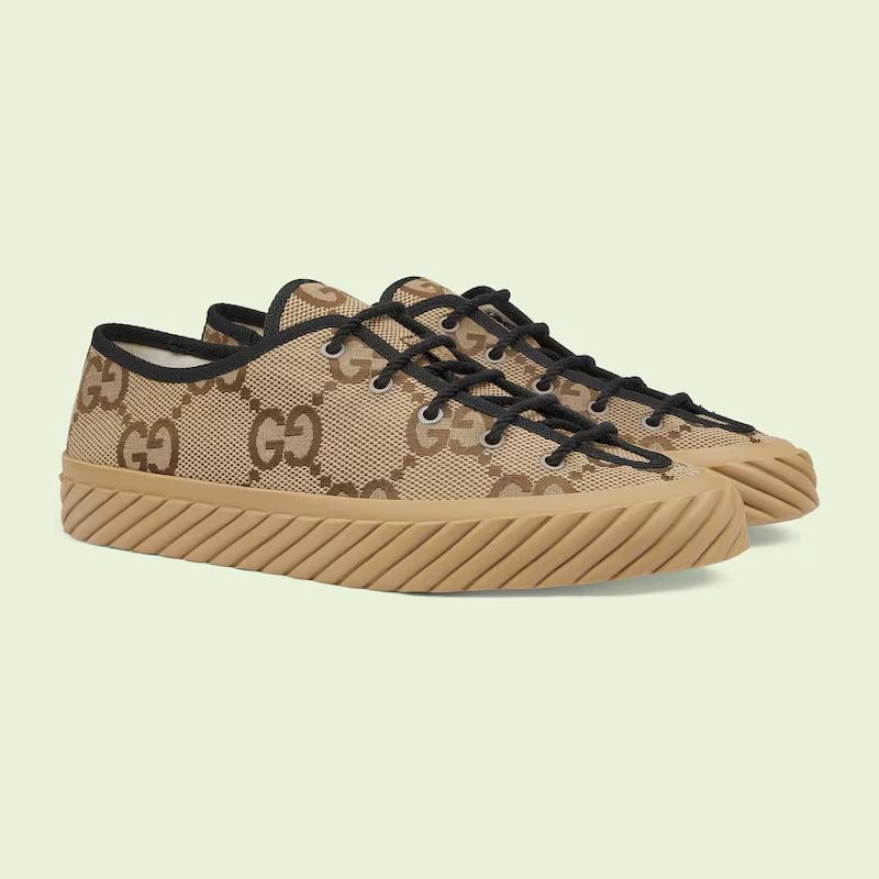 Giày Gucci Maxi GG Sneaker Nam Nâu