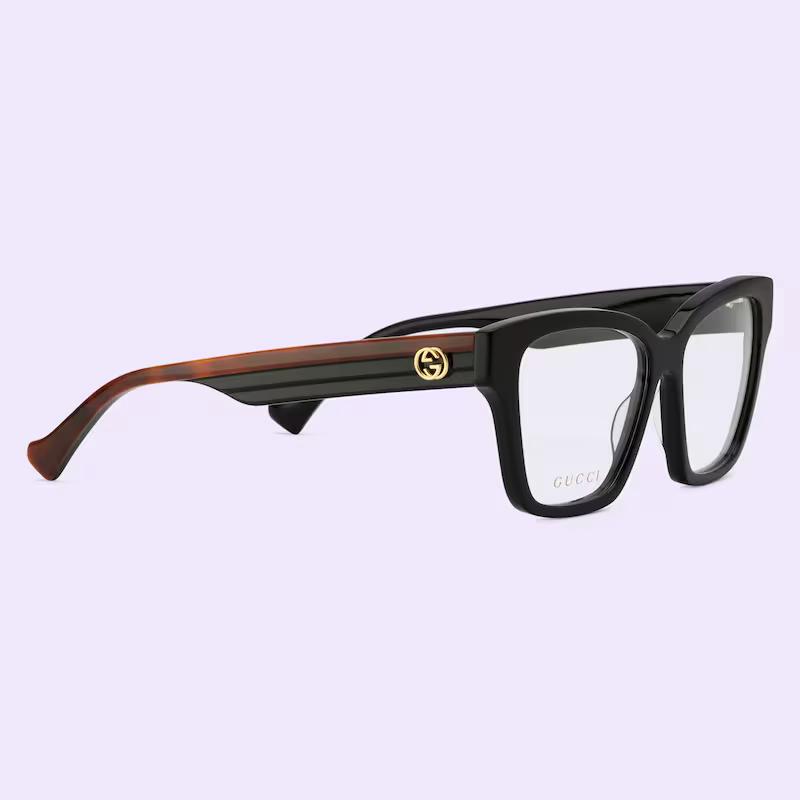 Kính Gucci Cat Eye Optical Frame Nữ Đen