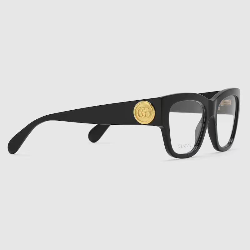 Kính Gucci Rectangular Optical Frame Demo Lens Nữ