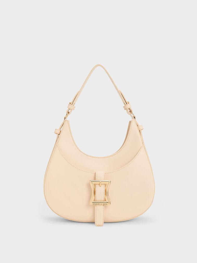 Túi Charles Keith Hobo Hình Bán Nguyệt Xanthe Be