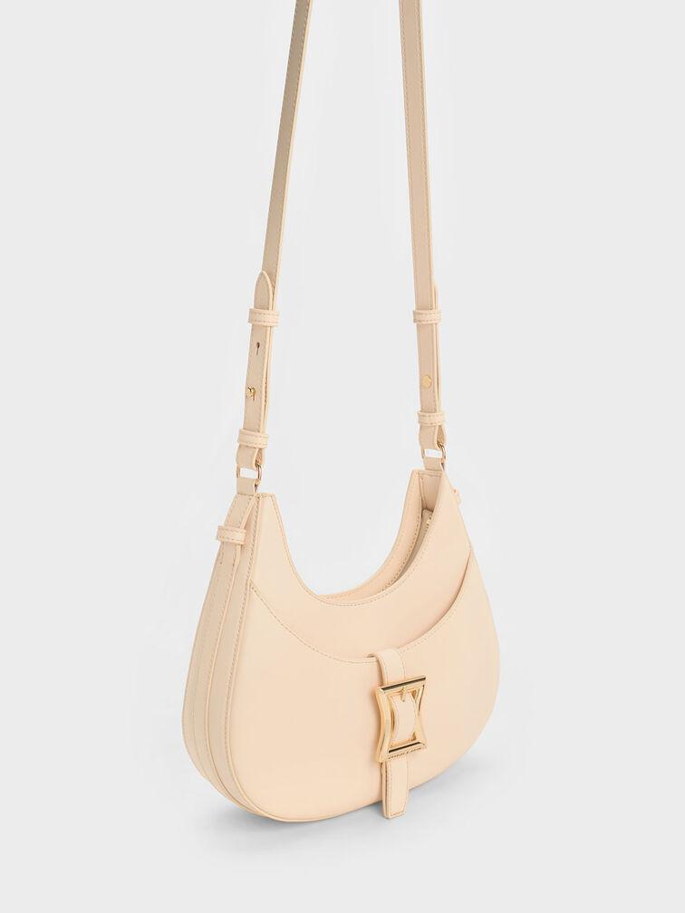 Túi Charles Keith Hobo Hình Bán Nguyệt Xanthe Be