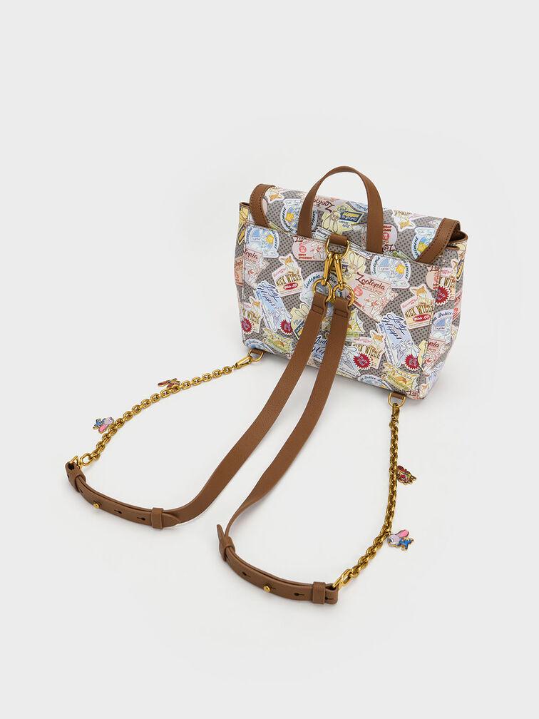 Balo Charles Keith Chần Bông Judy Hopps Printed Nhiều Màu