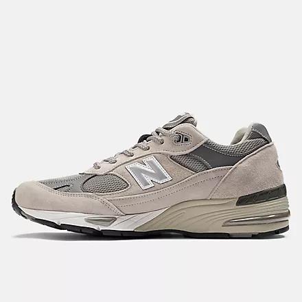 Giày New Balance Made In Uk 991V1 Nam Xám Trắng