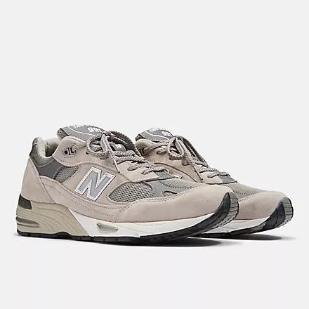 Giày New Balance Made In Uk 991V1 Nam Xám Trắng