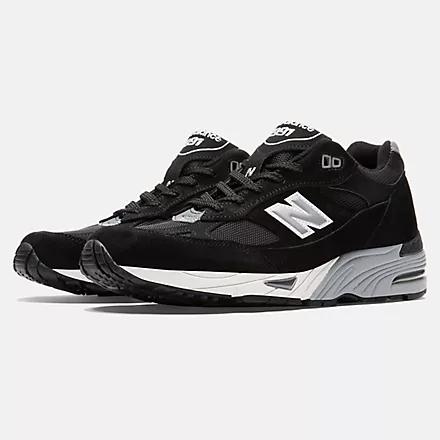 Giày New Balance Made In Uk 991V1 Nam Đen Bạc