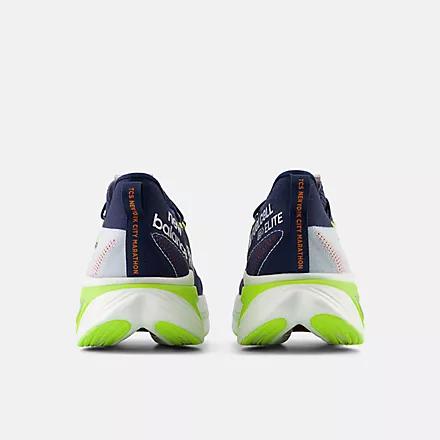 Giày New Balance Nyc Marathon Fuelcell Supercomp Elite V3 Nam Xanh Neon Bạc Navy