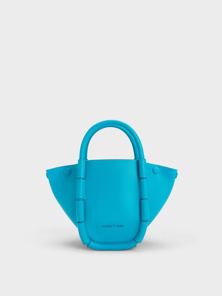 Túi Charles Keith Bucket Machina Xanh Biển