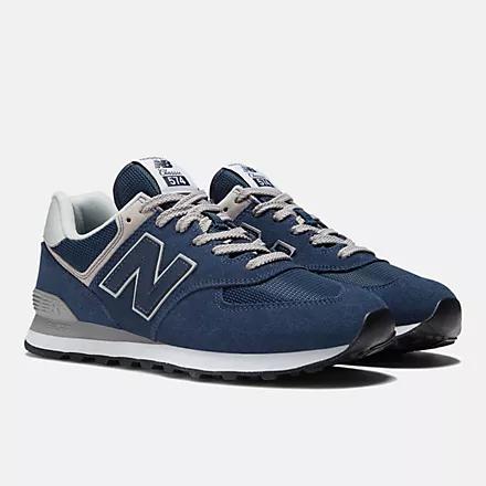 Giày New Balance 574 Core Nam Xanh Navy Trắng