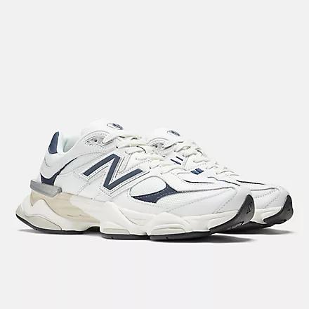 Giày New Balance 9060 White With Nb Navy And Sea Salt Nam