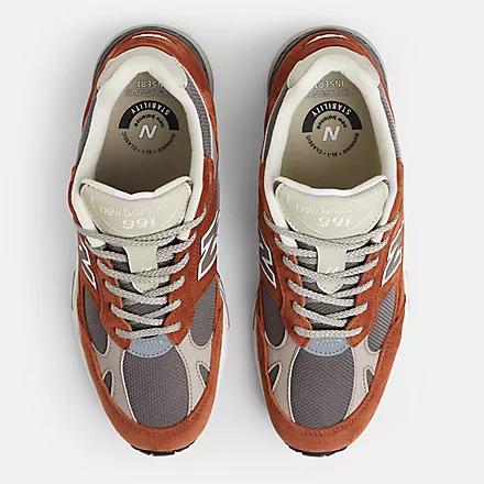 Giày New Balance Made In Uk 991V1 Underglazed Sequoia With Falcon And Atmosphere Nam