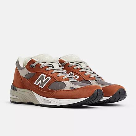 Giày New Balance Made In Uk 991V1 Underglazed Sequoia With Falcon And Atmosphere Nam