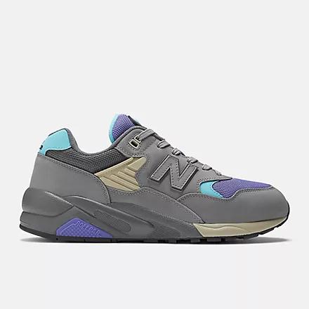 Giày New Balance 580 Shadow Grey With Electric Indigo And Virtual Blue Nam