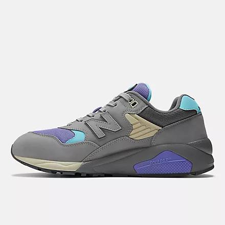 Giày New Balance 580 Shadow Grey With Electric Indigo And Virtual Blue Nam