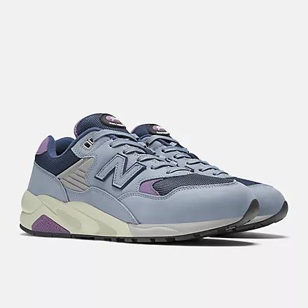 Giày New Balance 580 Arctic Grey With Nb Navy And Dusted Grape Nam