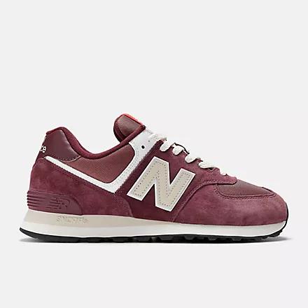 Giày New Balance 574 Maroon With Grey Nam