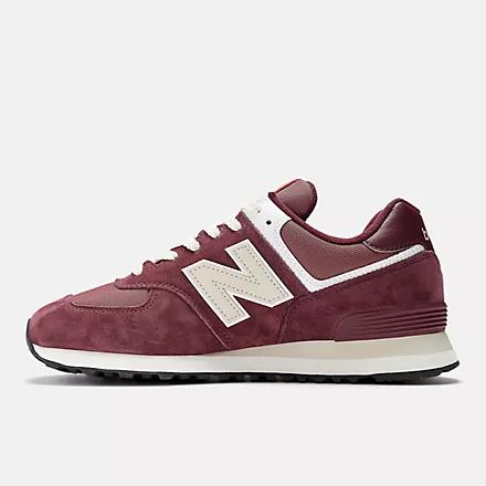 Giày New Balance 574 Maroon With Grey Nam