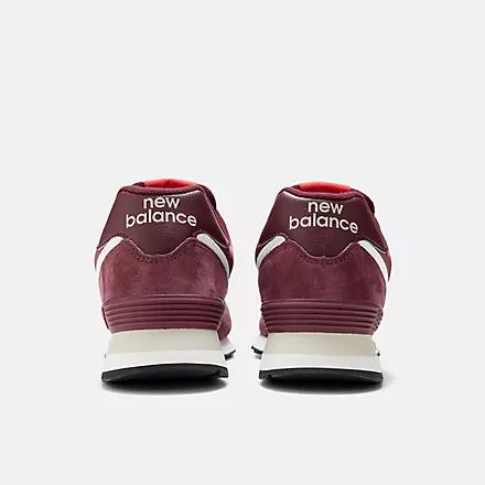 Giày New Balance 574 Maroon With Grey Nam