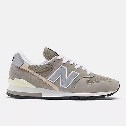 Giày New Balance Made In Usa 996 Core Grey With Silver Nam