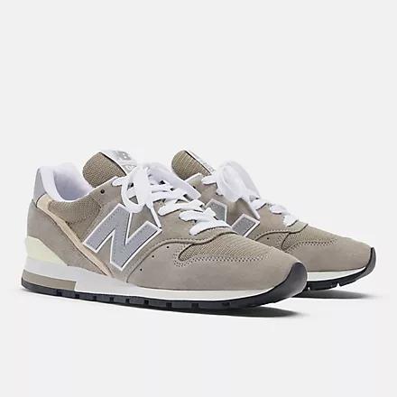 Giày New Balance Made In Usa 996 Core Grey With Silver Nam