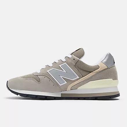 Giày New Balance Made In Usa 996 Core Grey With Silver Nam