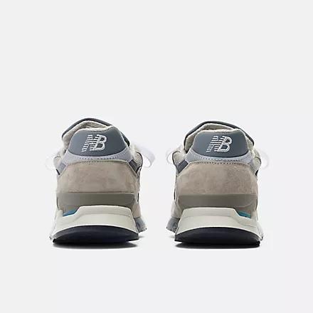 Giày New Balance Made In Usa 998 Core Grey With Silver Nam